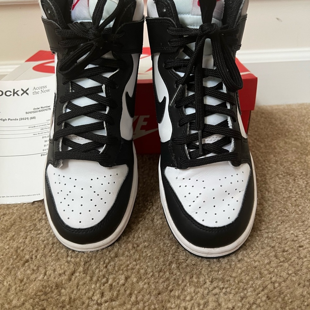 Nike Dunk High in Red and Black